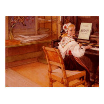 Lillanna Playing Mozart Postcard