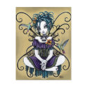 "Lillian" Gothic Hummingbird Fairy Art Postcard
