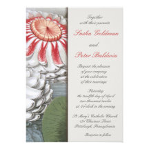 Lilly Pads Floral Wedding Invitation