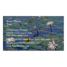 Lilly pond business card templates
