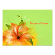 Lily Dew Personalised Notecard Announcement