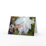 Lily Flower Greeting Card