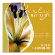 Lily Flower Party + All Occasion Invitation