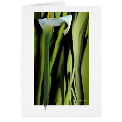 Lily Greeting Card by CherylDanielsart