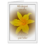 Lily Loss of Father Sympathy Card