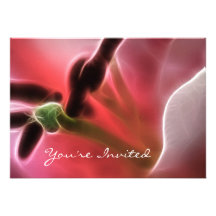 Lily Macro Photo Fractal Custom Invite
