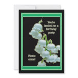 Lily of the Valley Birthday Party Invitation