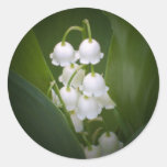 Lily-Of-The_Valley Round Stickers
