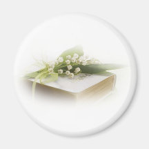 lily of the valley with bible refrigerator magnets