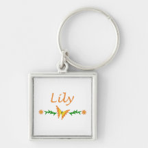 Lily (Orange Butterfly) Keychains