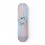 Lily pads and reeds at dusk custom skate board