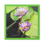 Lily Pads Ink Drawing Magnet