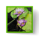 Lily Pads Ink Drawing Pin