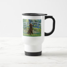 Lily Pond Bridge-Chocolate St Poodle Mugs