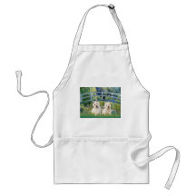 Lily Pond Bridge - Westies (two) Aprons