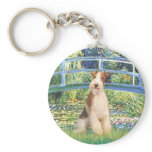 Lily Pond Bridge - Wire Fox Terrier 3 keychains