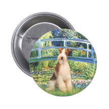 Lily Pond Bridge - Wire Fox Terrier 3 Pins