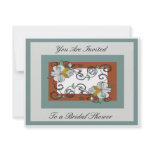 Lily & Scroll Square Invitation