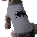 Lily Skull Motif Doggie T Shirt