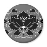 Lily Skull Motif magnets