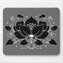 Lily Skull Motif mousepads