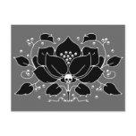 Lily Skull Motif postcards