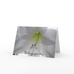 Lily With sympathy cards