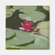 Lilypads Impressionism Art Refrigerator Magnets