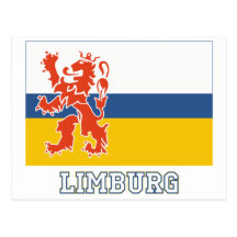 Limburg Flag with name Post Card