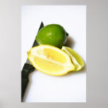 Lime And Sliced Lemon Print