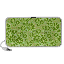 Lime Fruit Slice Pattern Mini Speaker