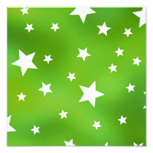 Lime Green and White Star Pattern Art Photo