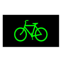 Lime Green Bike Business Card