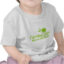 Lime Green Carolina Girl Best in the World Tshirt