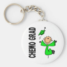 Lime Green CHEMO GRAD 1 (Non-Hodgkins Lymphoma) Keychains