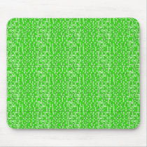 Lime Green Circuits Mousepad