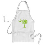 Lime Green Dots Palmetto Apron