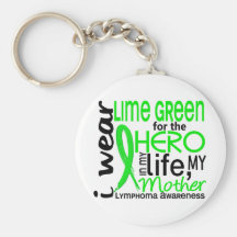 Lime Green For Hero 2 Mother Lymphoma Key Chains