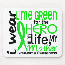 Lime Green For Hero 2 Mother Lymphoma Mouse Pad
