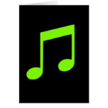 Lime Green Music Card