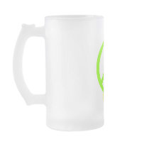 Lime Green Peace & Ribbon Coffee Mugs