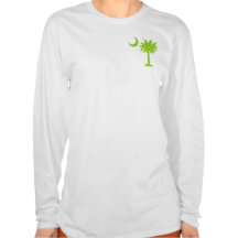 Lime Green Pocket Palmetto T Shirt