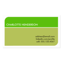 Lime green smart student employment resume card business card template