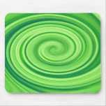 Lime Green Whirlpool Mouse Pad