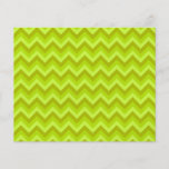 Lime Green Zig Zag Pattern. Custom Flyer