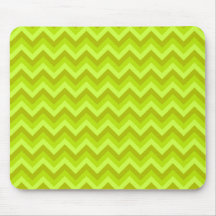 Lime Green Zig Zag Pattern. Mousepad