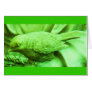 Lime Statuary Bird Card