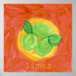 Limes ~ Original Children's Art Poster