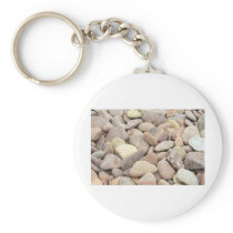 limestone pebbles keychain