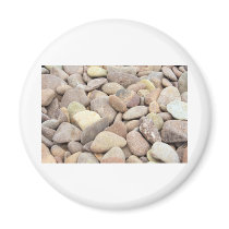 limestone pebbles magnet